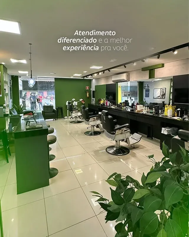 Cadeiras e estações de trabalho da Brooklyn Barbearia